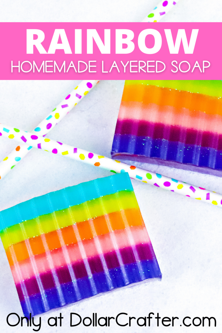 Rainbow Layered Soap