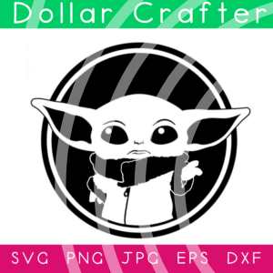 Baby Yoda SVG Cut File Set for Cricut or Silhouette ⋆ Dollar Crafter