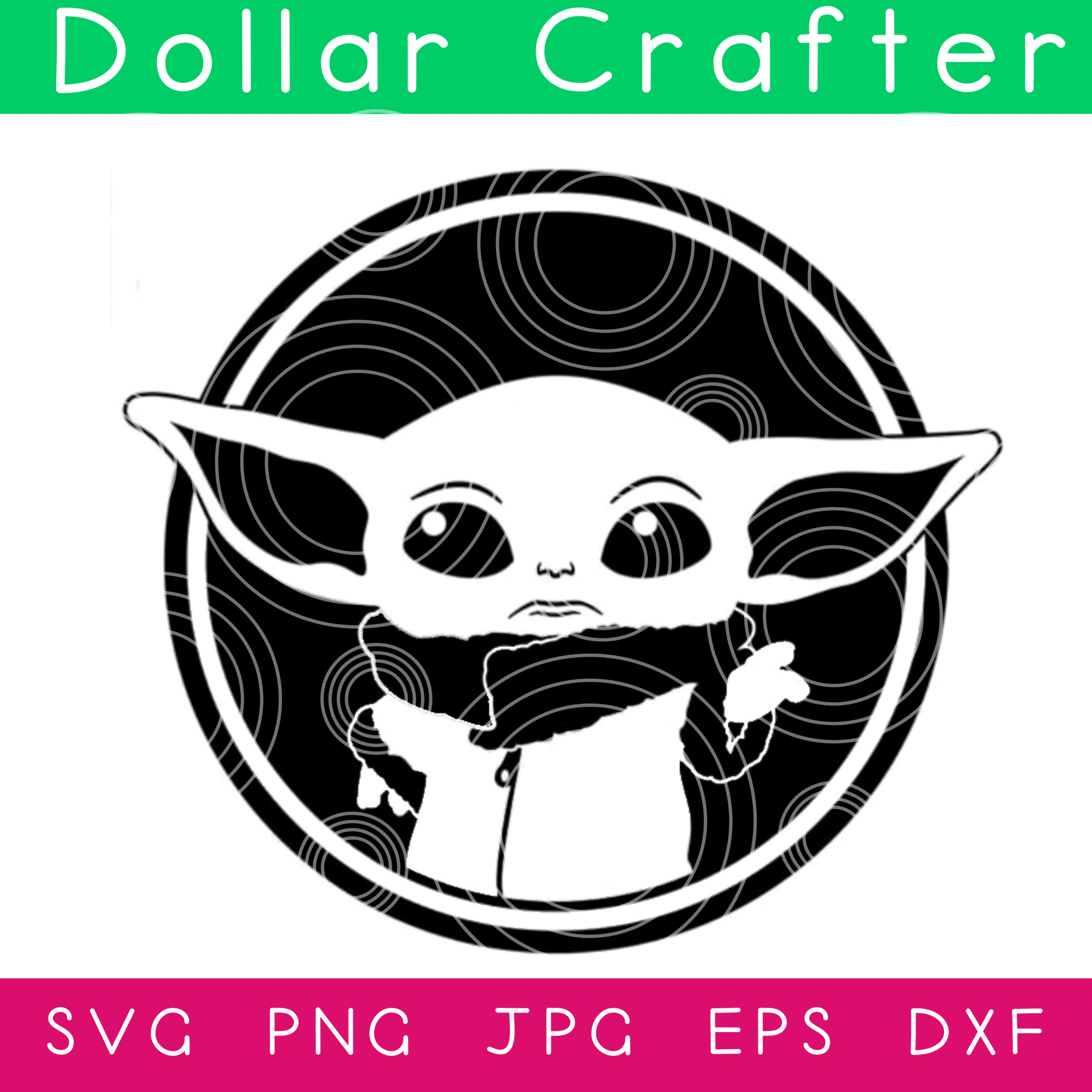 Download Baby Yoda SVG Cut File Set for Cricut or Silhouette ⋆ ...