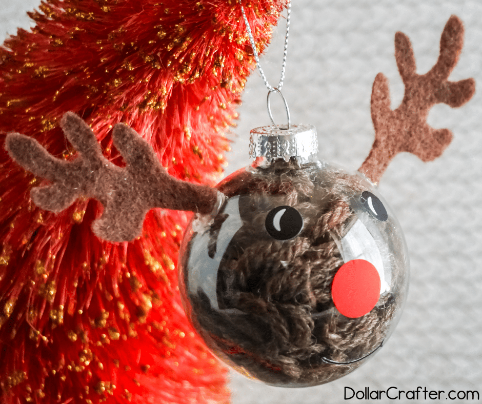 Christmas Yarn Craft: Reindeer Ornaments - This Mama Loves