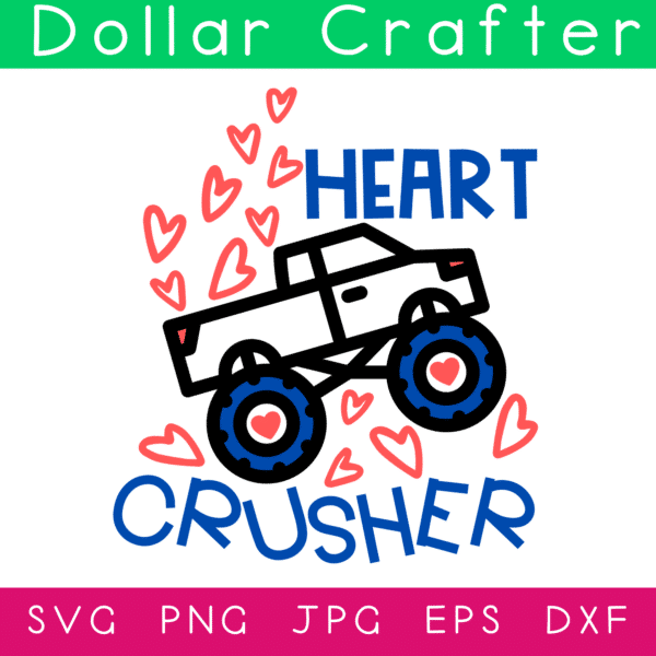 Heart Crusher SVG Cut File Set for Cricut or Silhouette