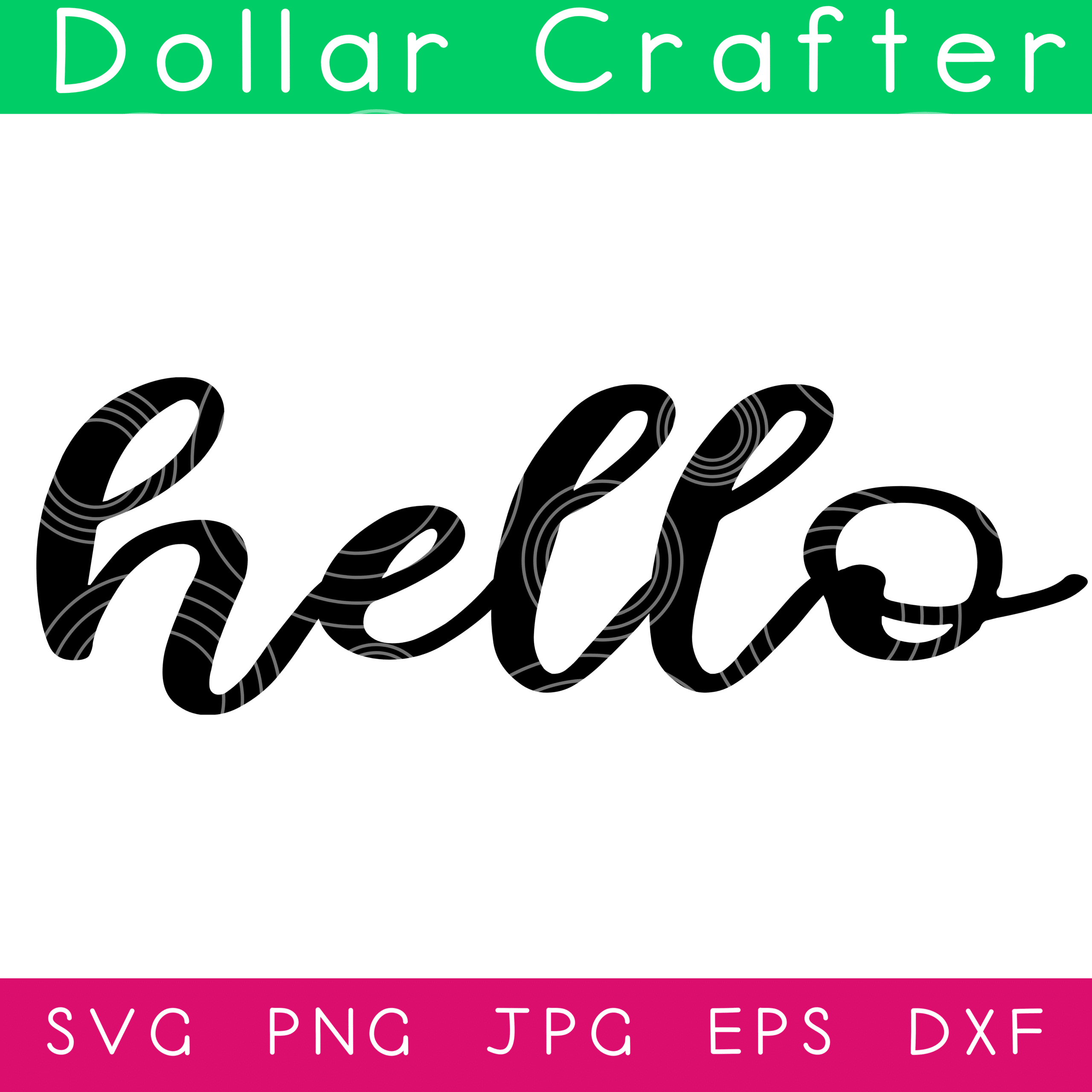 Hello Spring SVG Cut File Set for Cricut or Silhouette