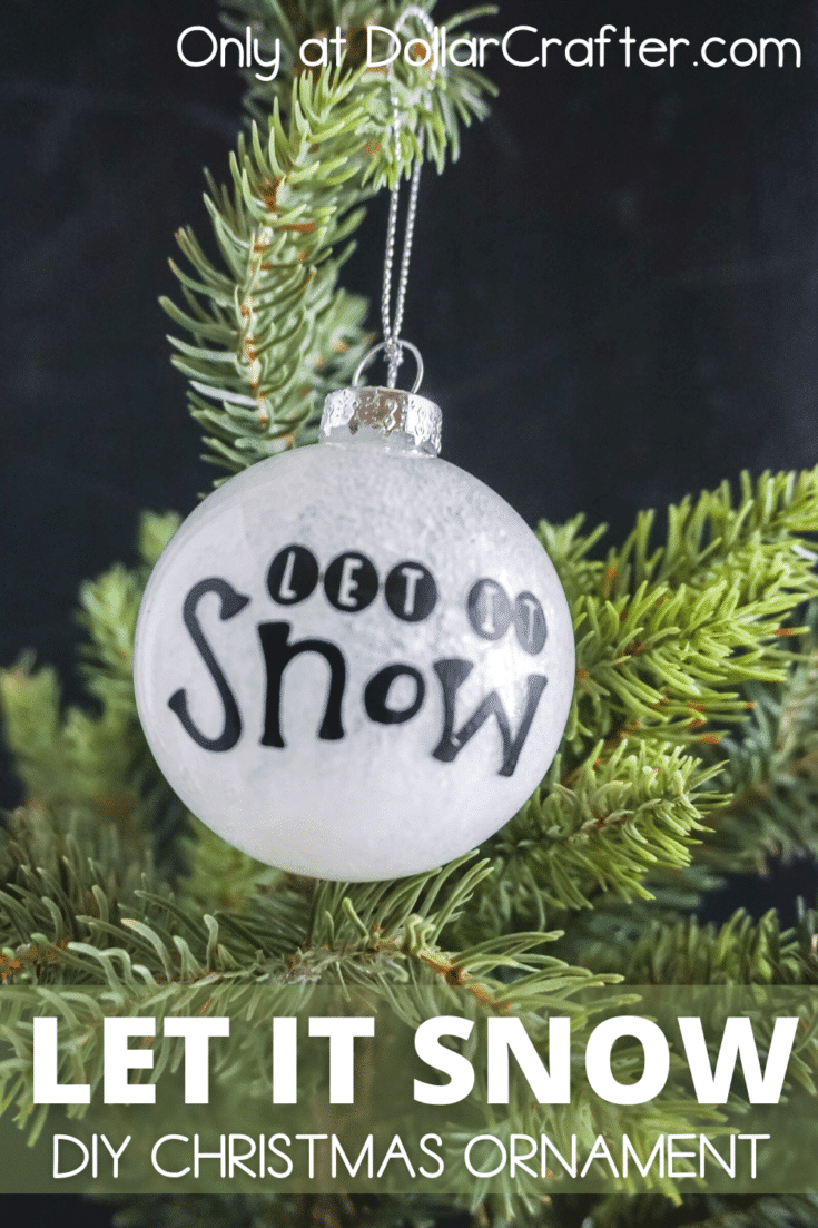 Download Homemade Let It Snow Christmas Bulb Dollar Crafter