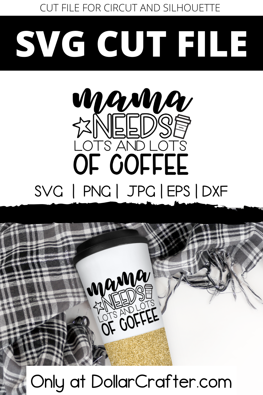 Mama Needs Coffee SVG / Cut File / Cricut / Commercial use
