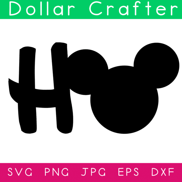 Mickey Ho Ho Ho SVG Cut File Set for Cricut or Silhouette