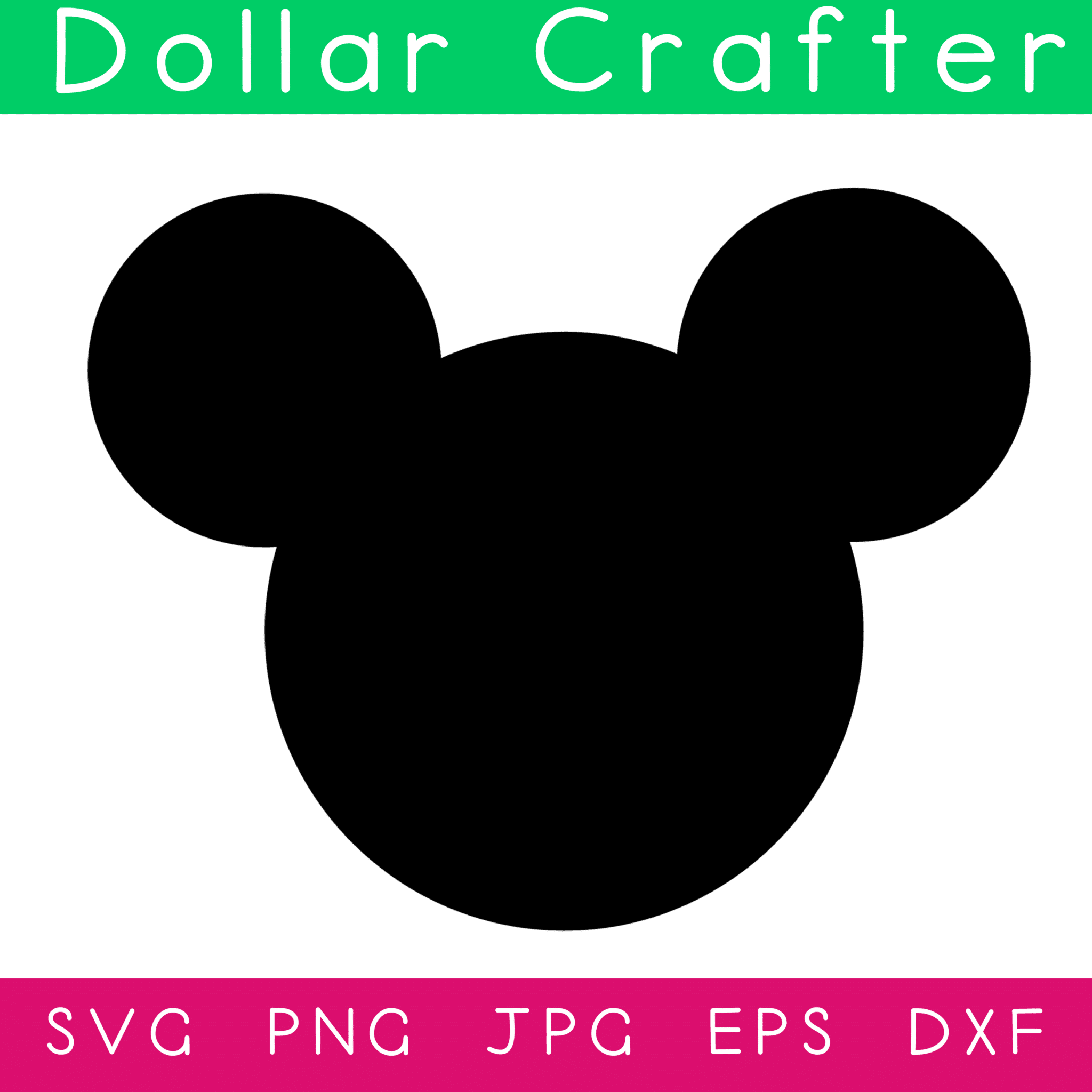 Mickey Mouse SVG Cut File Set for Cricut or Silhouette ⋆ Dollar Crafter