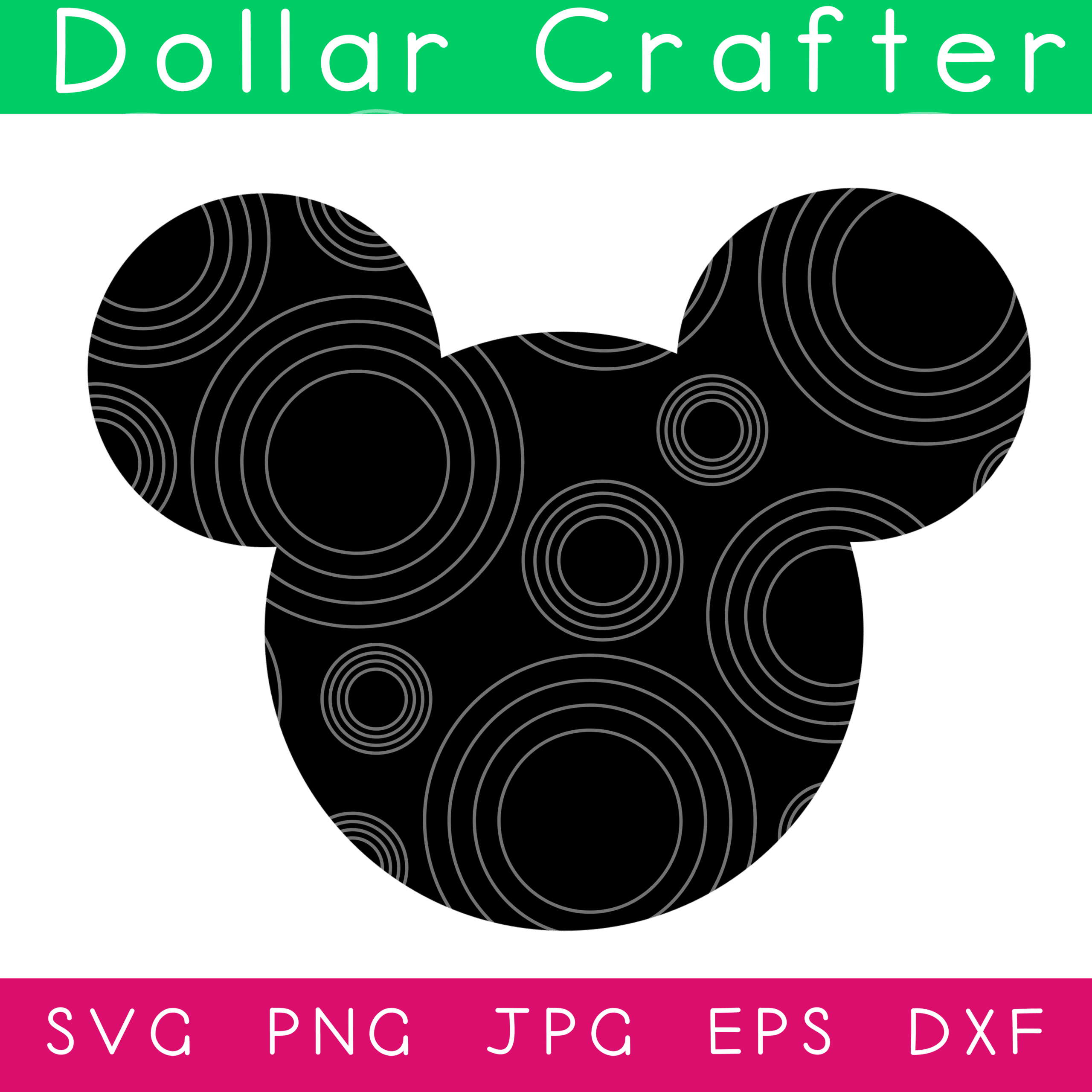 Mickey Mouse SVG Cut File Set for Cricut or Silhouette ⋆ Dollar Crafter