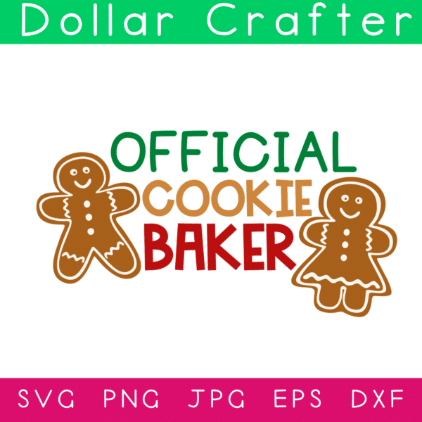 Official Cookie Baker SVG Cut File Set for Cricut or Silhouette