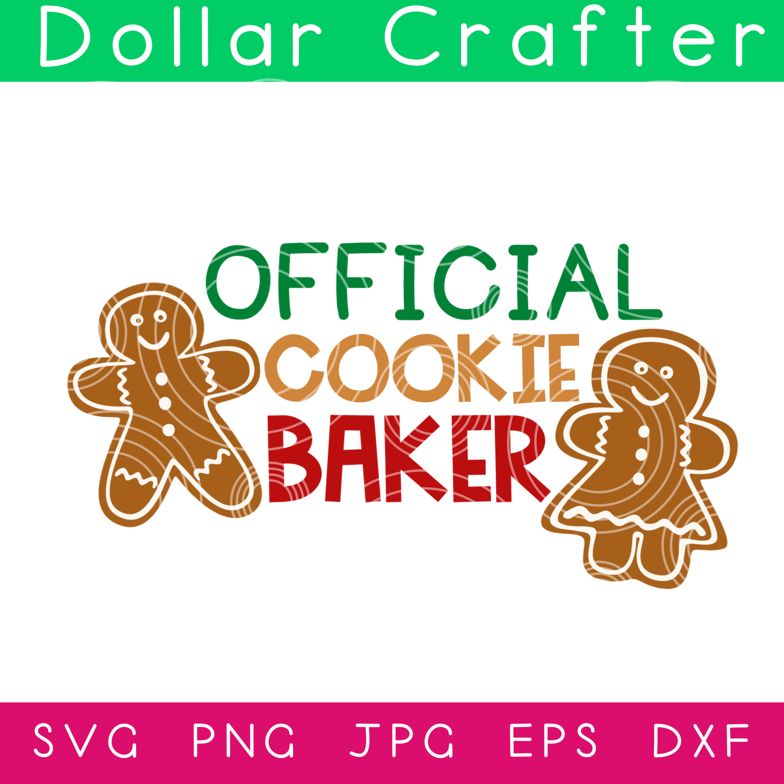 Official Cookie Baker SVG Cut File Set for Cricut or Silhouette
