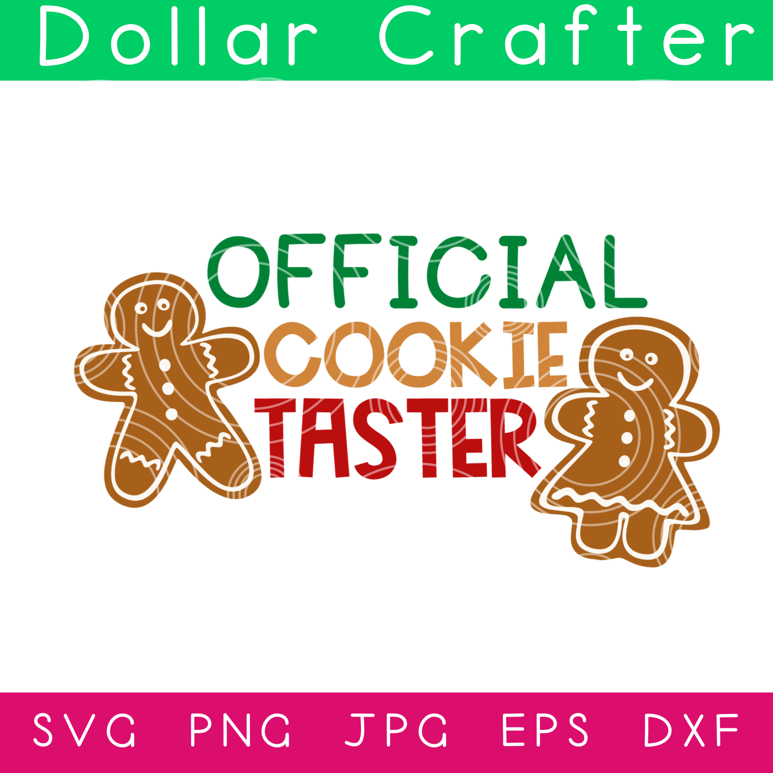 Official Cookie Taster SVG Cut File Set for Cricut or Silhouette