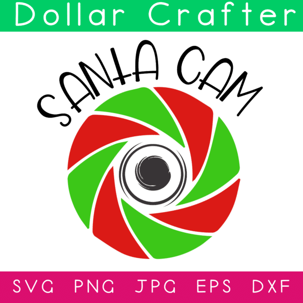 Santa Cam SVG Cut File Set for Cricut or Silhouette