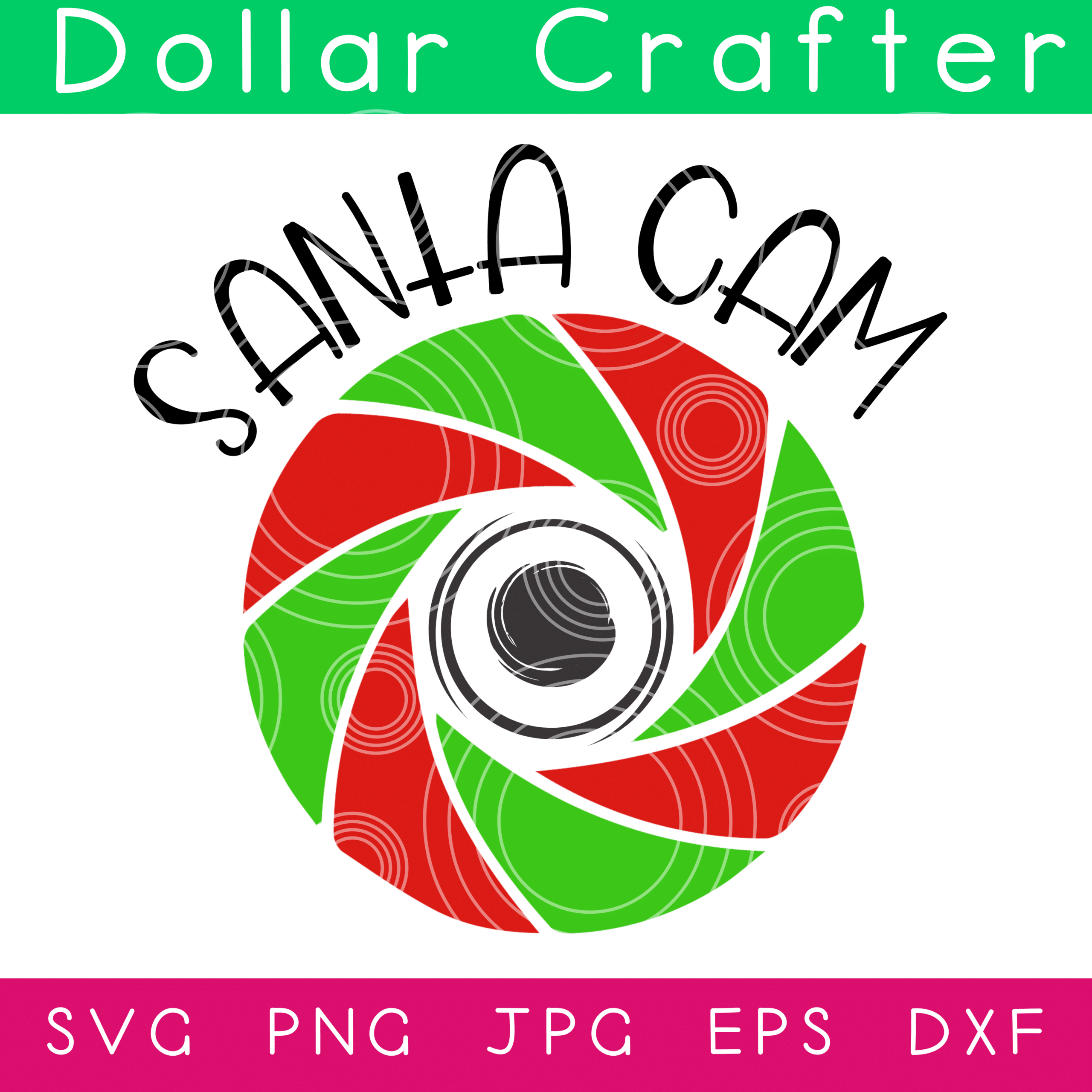 Santa Cam SVG Cut File Set for Cricut or Silhouette