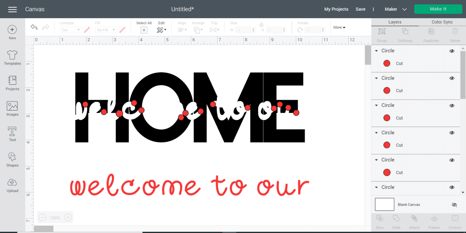 How to Make Knockouts in Cricut Design Space ⋆ Dollar Crafter