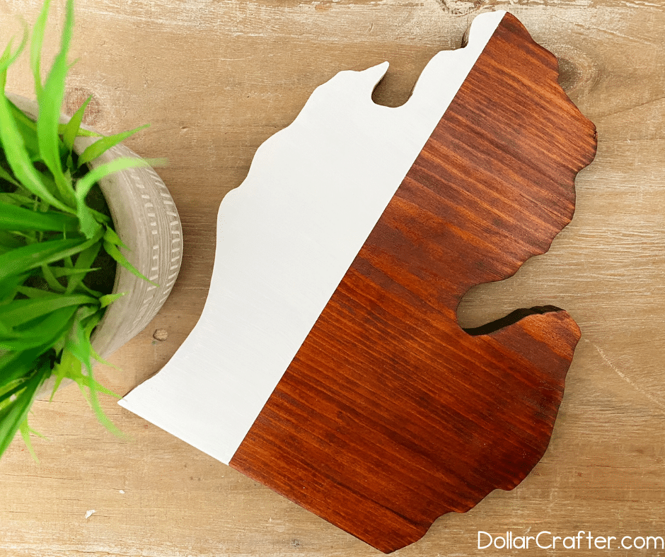 Color Block Cutting Board DIY 