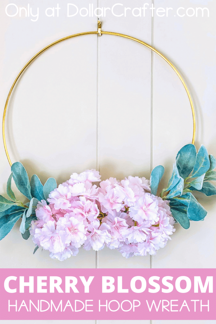 Cherry Blossom Hoop Wreath