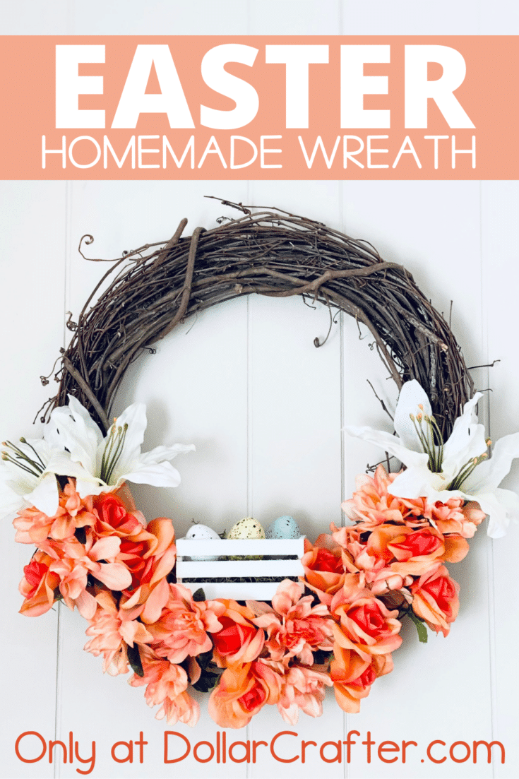 Easter Lilly Grapevine Wreath