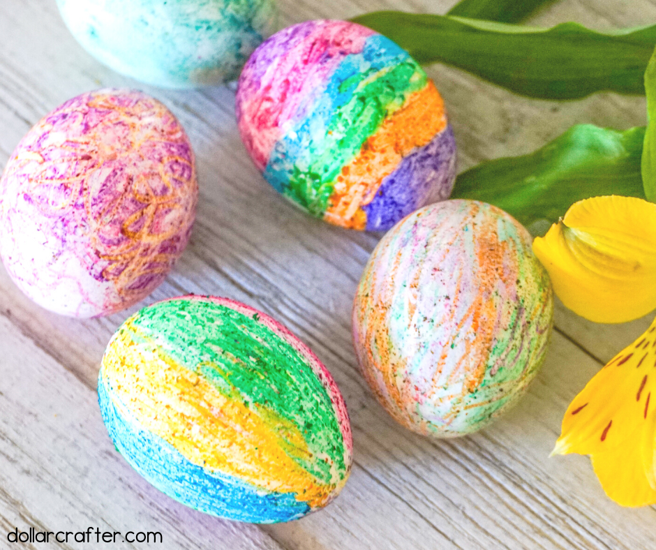 Melted Crayon Easter Egg Decorating Idea ⋆ Dollar Crafter