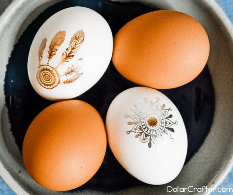 How to Make Tattoo Printed Easter Eggs ⋆ Dollar Crafter