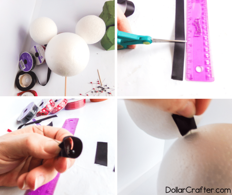 Topiary Ribbon Tutorial DIY Looped Ribbon Mickey Mouse Topiary Tutorial ⋆ Dollar Crafter