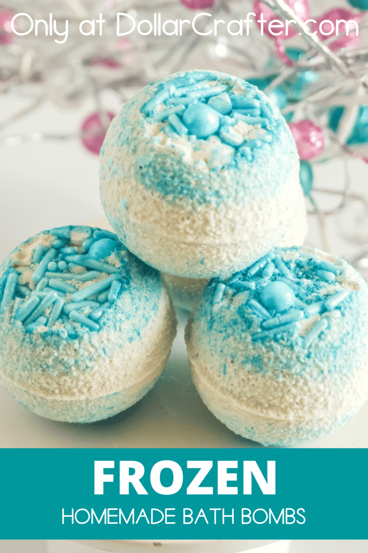 Homemade Bath Fizz Snowballs as Inspired by Disney's Frozen  #DISNEYFROZENEVENT