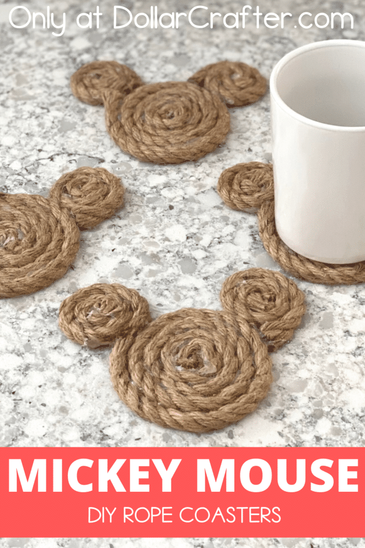 Mickey Mouse Rope Coasters