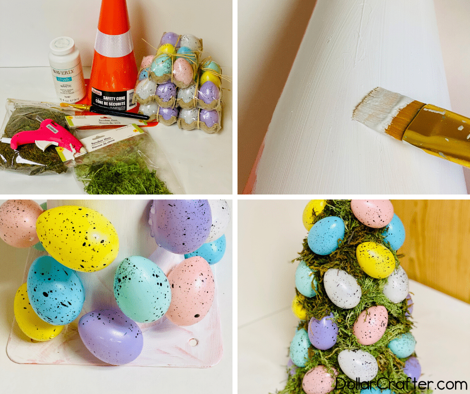 These Moss Easter Eggs are the Cutest Dollar Store DIY Easter Craft