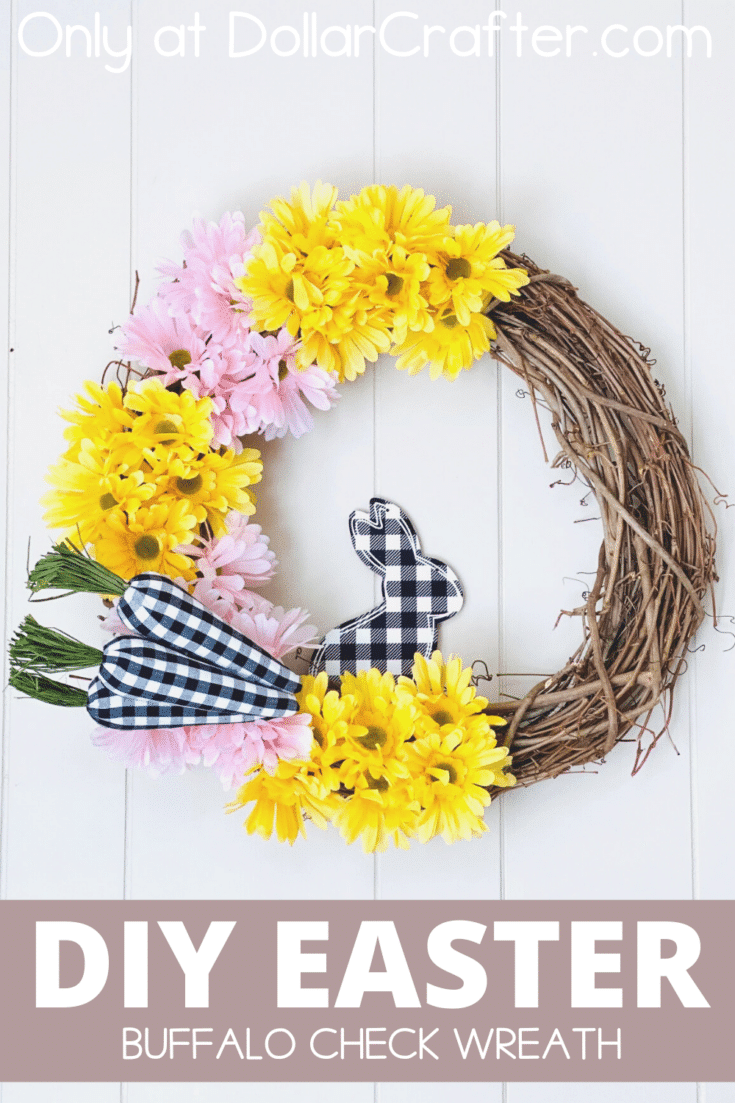 Buffalo Check Easter Wreath