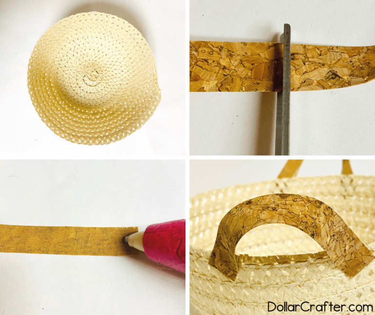 Make This DIY Sun Hat Basket Using Dollar Tree Supplies! ⋆ Dollar Crafter