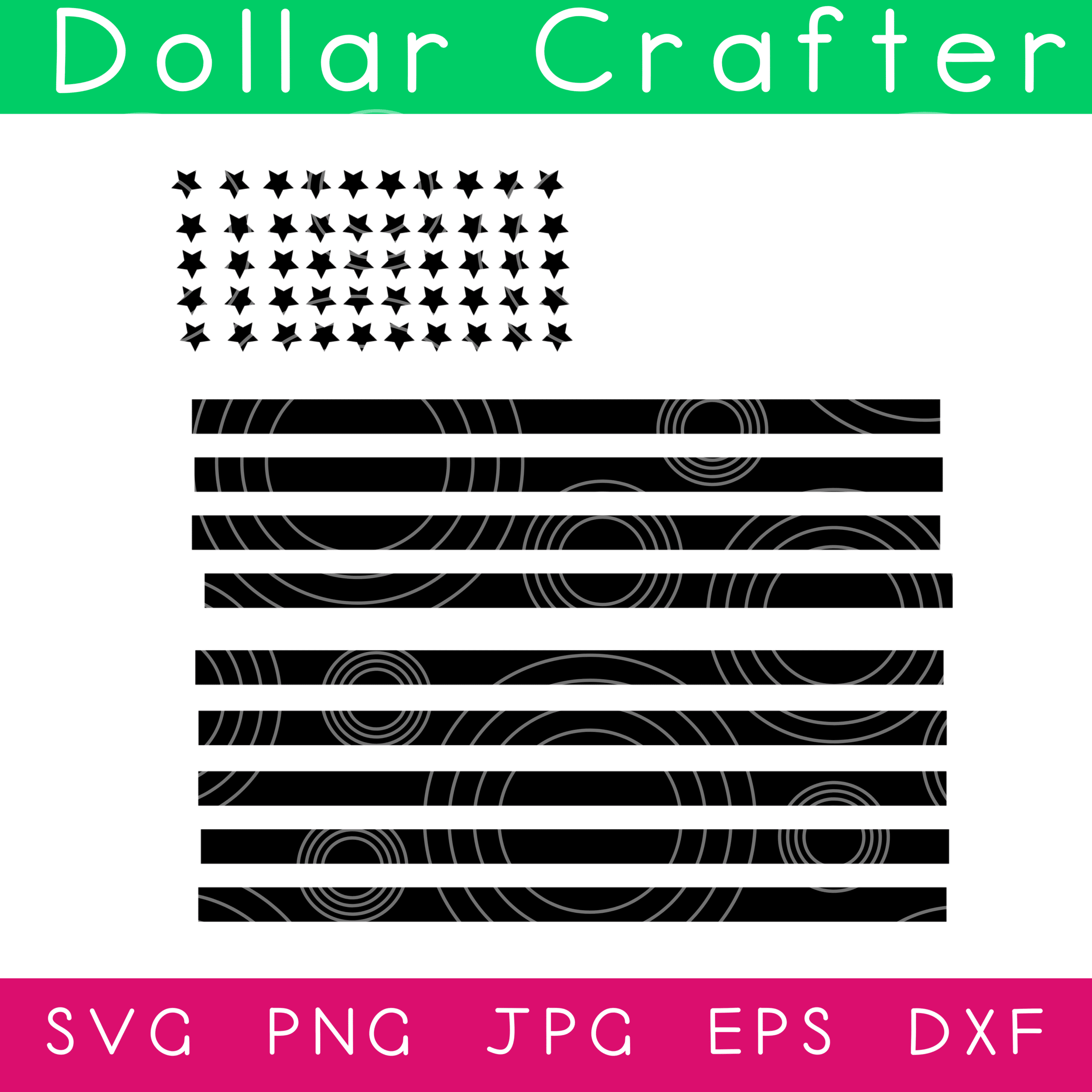 Fourth of July SVG Cut File Set for Cricut or Silhouette