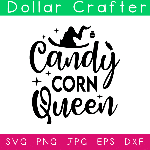 Candy Corn Queen SVG Cut File Set for Cricut or Silhouette