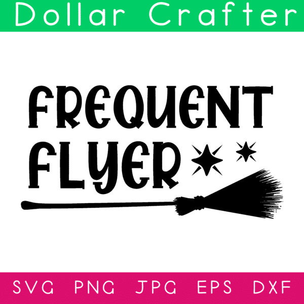 Frequent Flyer SVG Cut File Set for Cricut or Silhouette