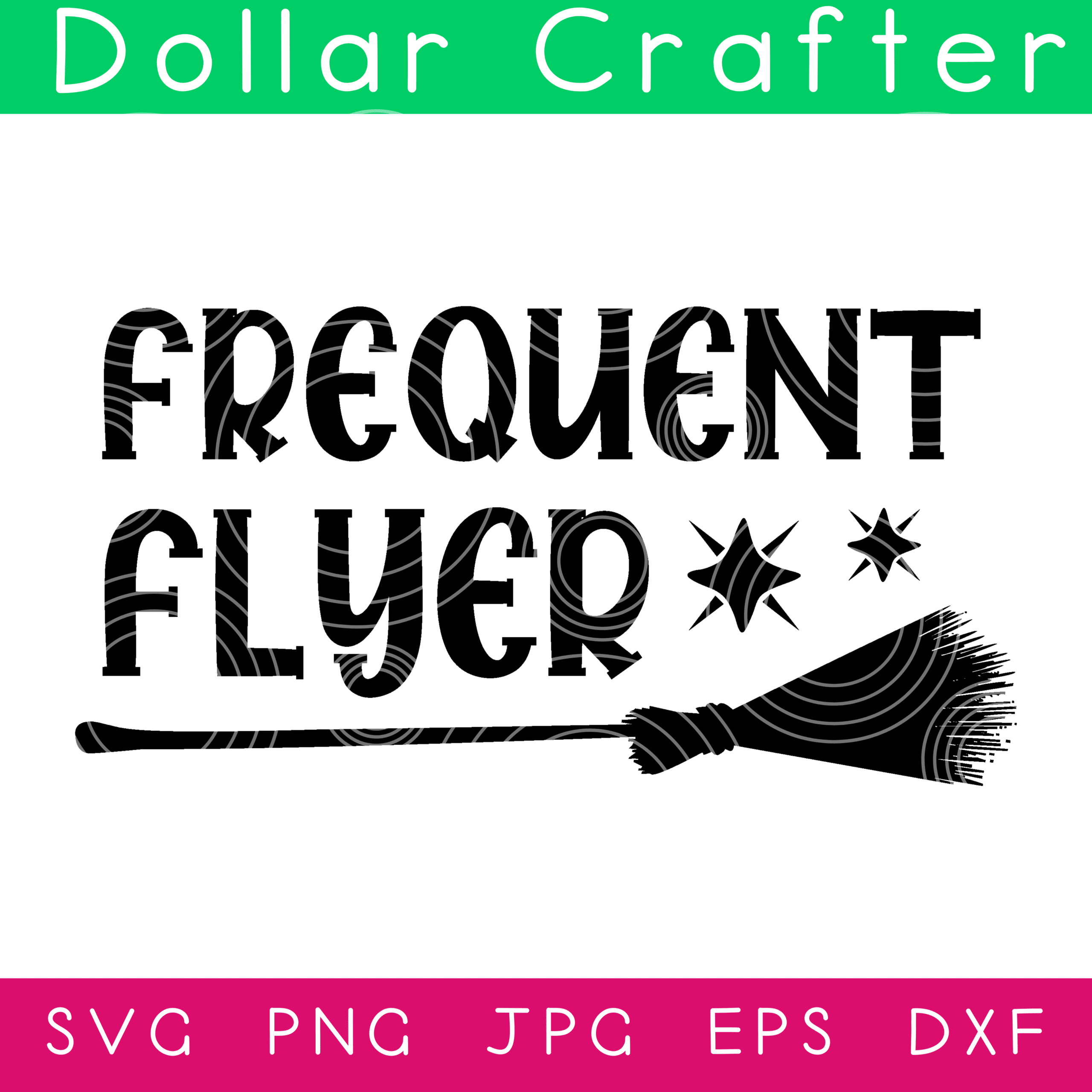 Frequent Flyer SVG Cut File Set for Cricut or Silhouette
