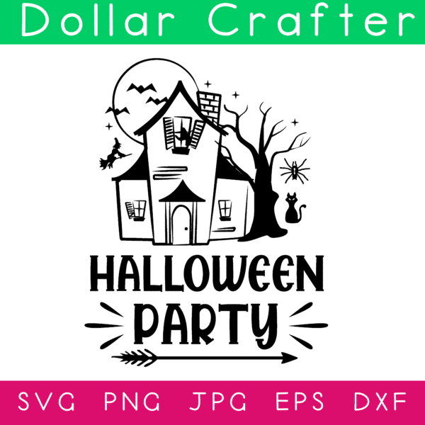 Halloween Party SVG Cut File Set for Cricut or Silhouette