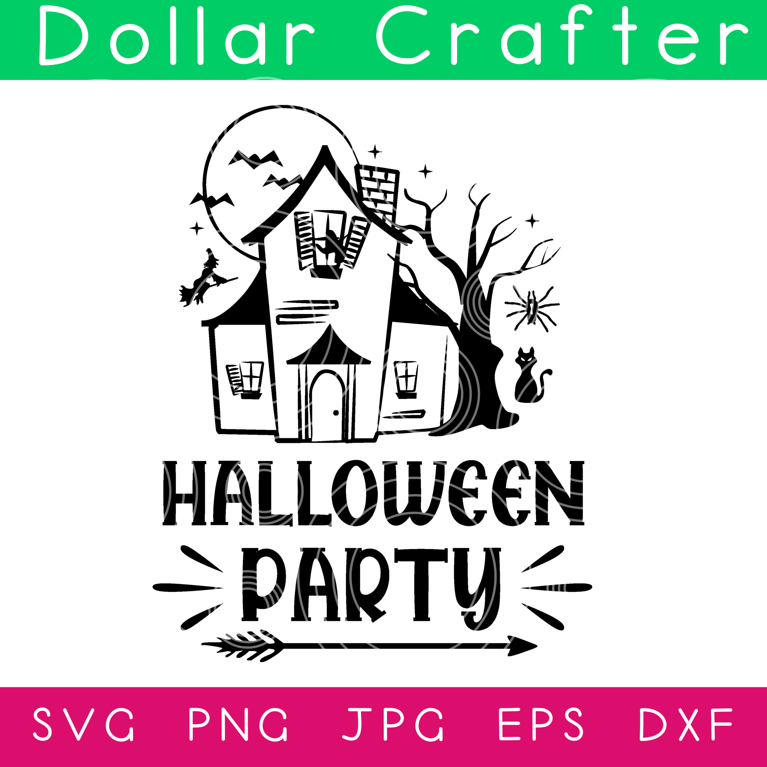 Halloween Party SVG Cut File Set for Cricut or Silhouette