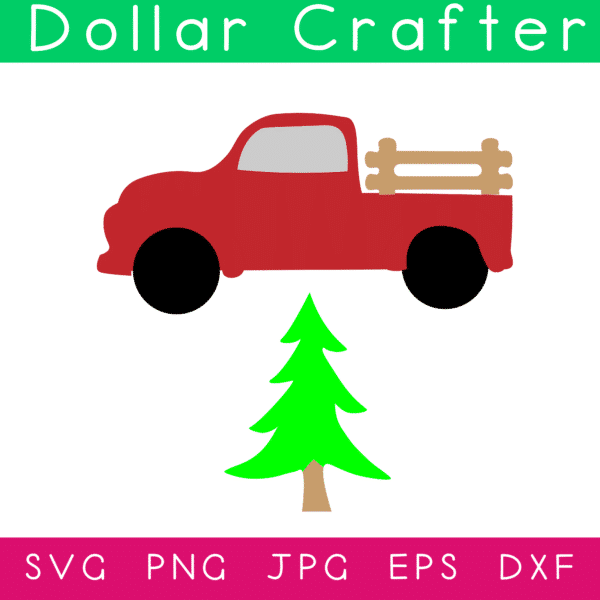 Christmas Truck SVG Cut File Set for Cricut or Silhouette