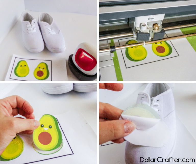How to Print on Shoes Avocado Shoe Sublimation ⋆ Dollar Crafter