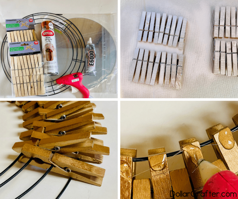 DIY Copper Clothespin Mirror ⋆ Dollar Crafter