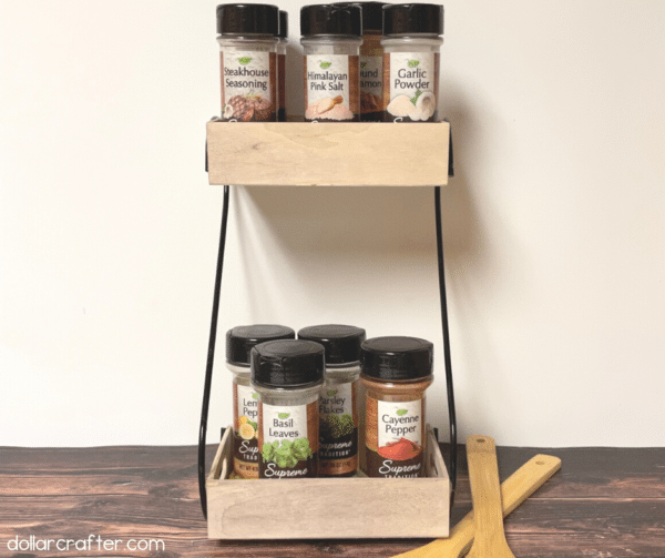 DIY Dollar Tree Industrial Spice Rack ⋆ Dollar Crafter
