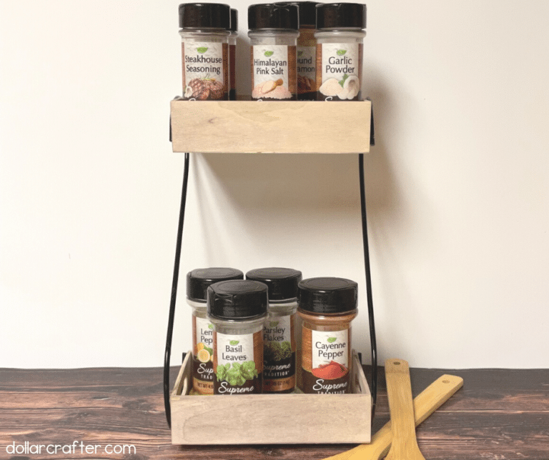 DIY Dollar Tree Industrial Spice Rack ⋆ Dollar Crafter