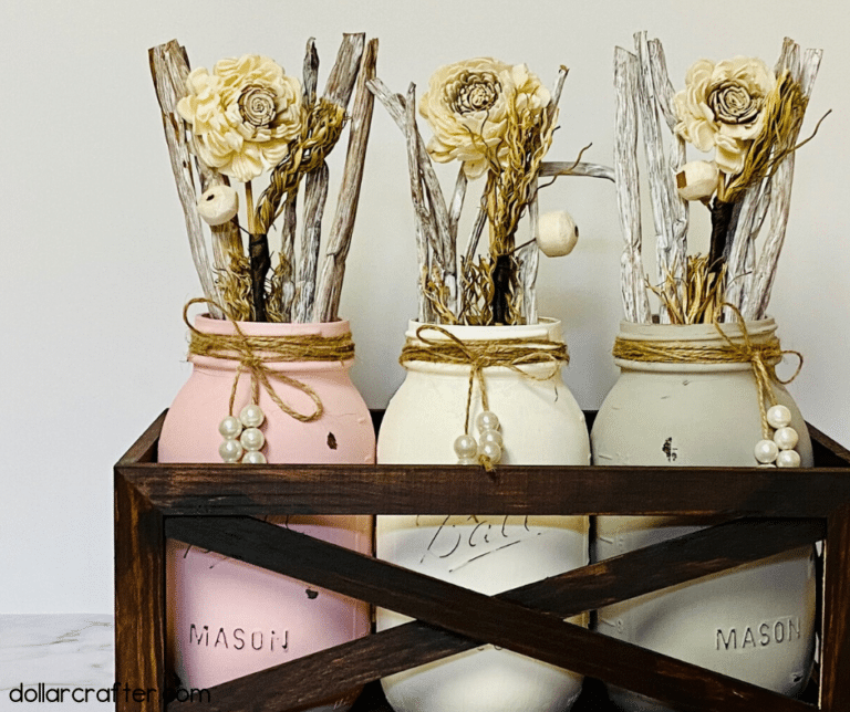 DIY Pastel Chalk Mason Jars ⋆ Dollar Crafter