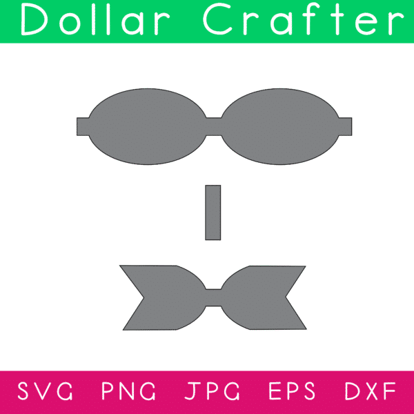 Hair Bow SVG Cut File Set for Cricut or Silhouette