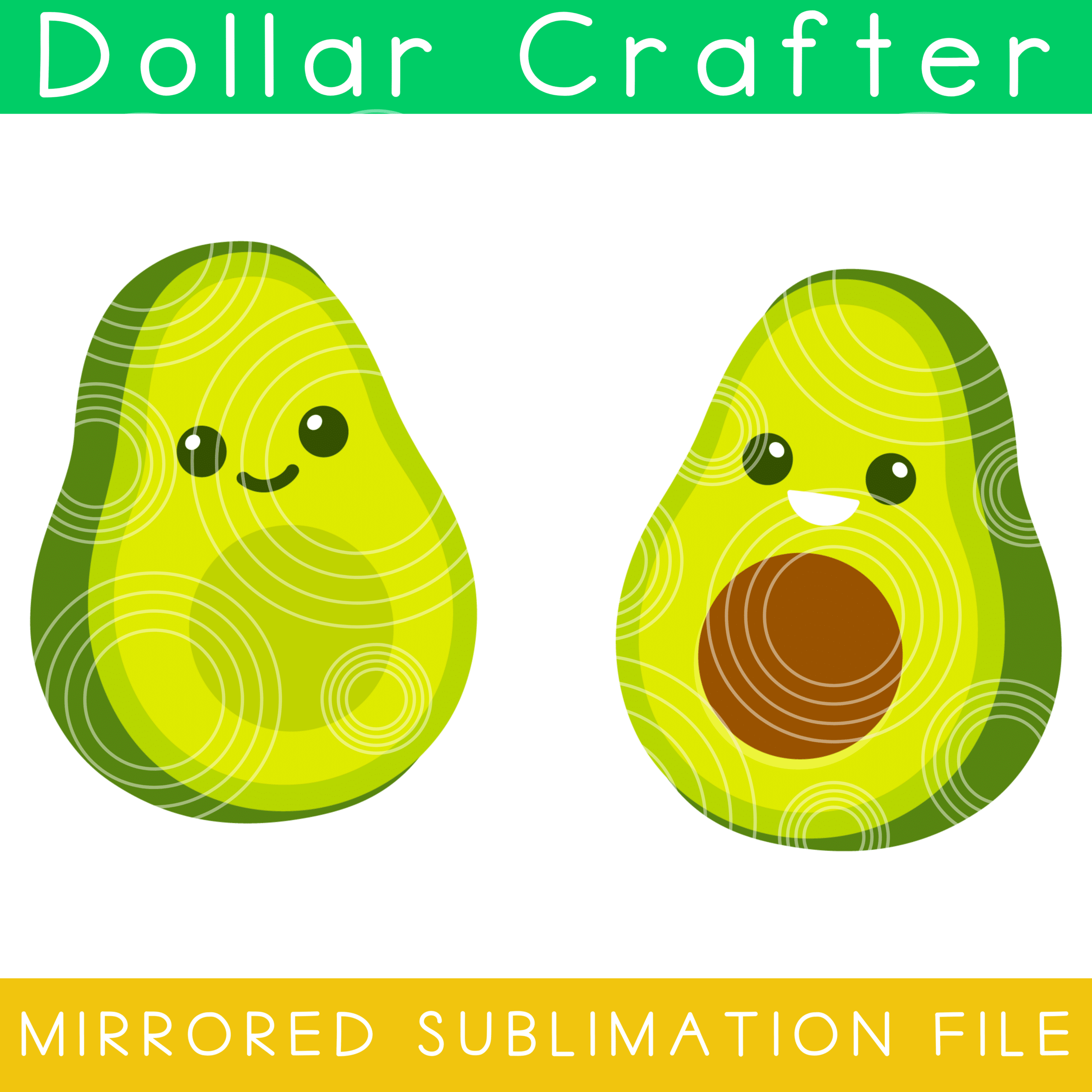 Avocado Sublimation File