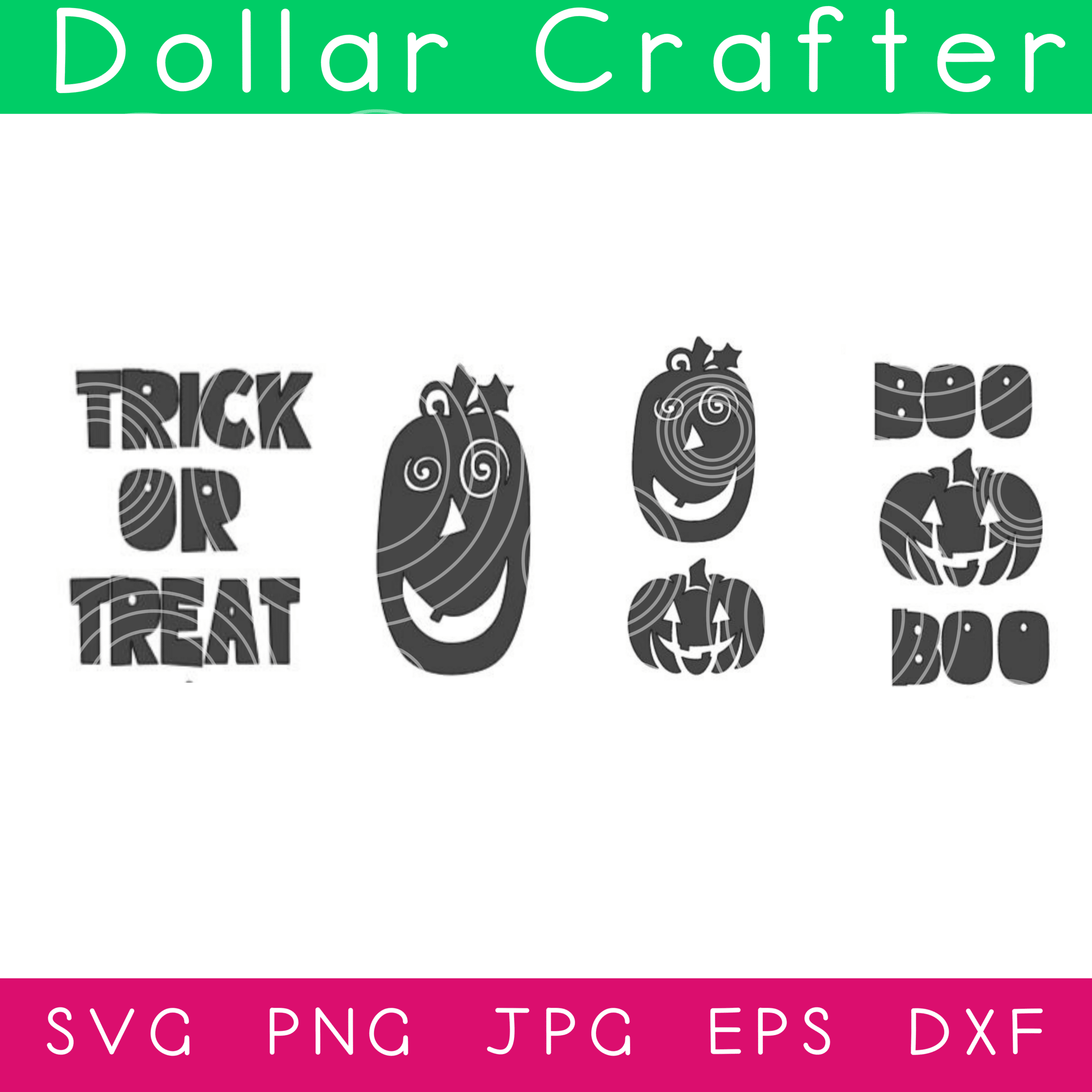 Trick or Treat SVG Cut File Set for Cricut or Silhouette