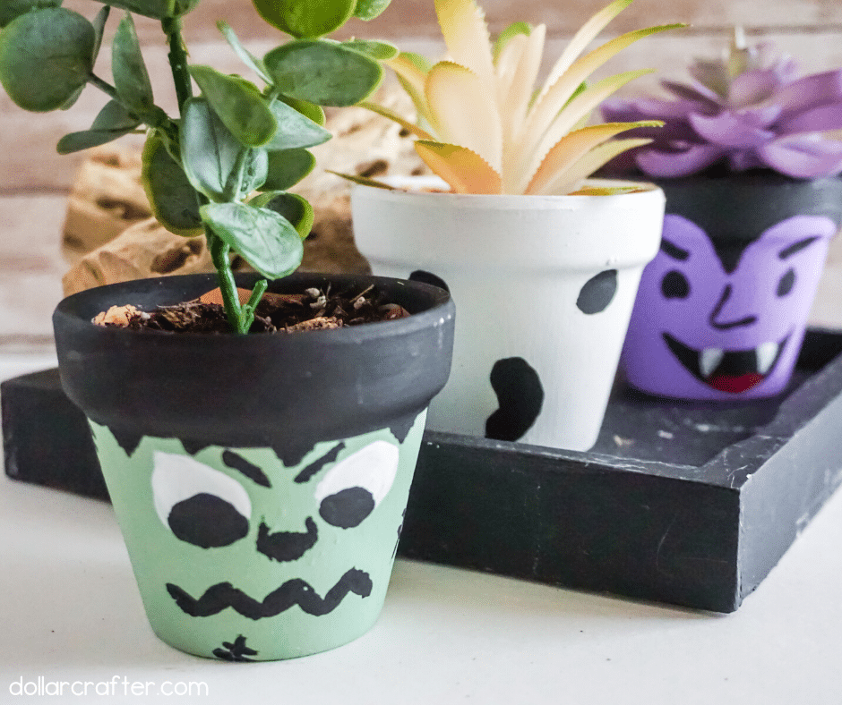 Double-Duty Mini Succulent Planter - from Halloween to