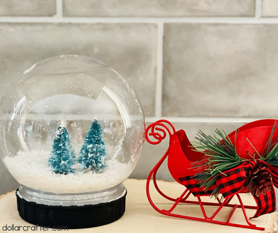 DIY Dollar Tree Snow Globe ⋆ Dollar Crafter