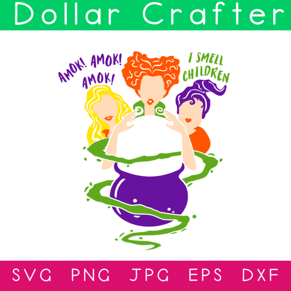 Hocus Pocus Starbucks Cup SVG Cut File Set for Cricut or Silhouette