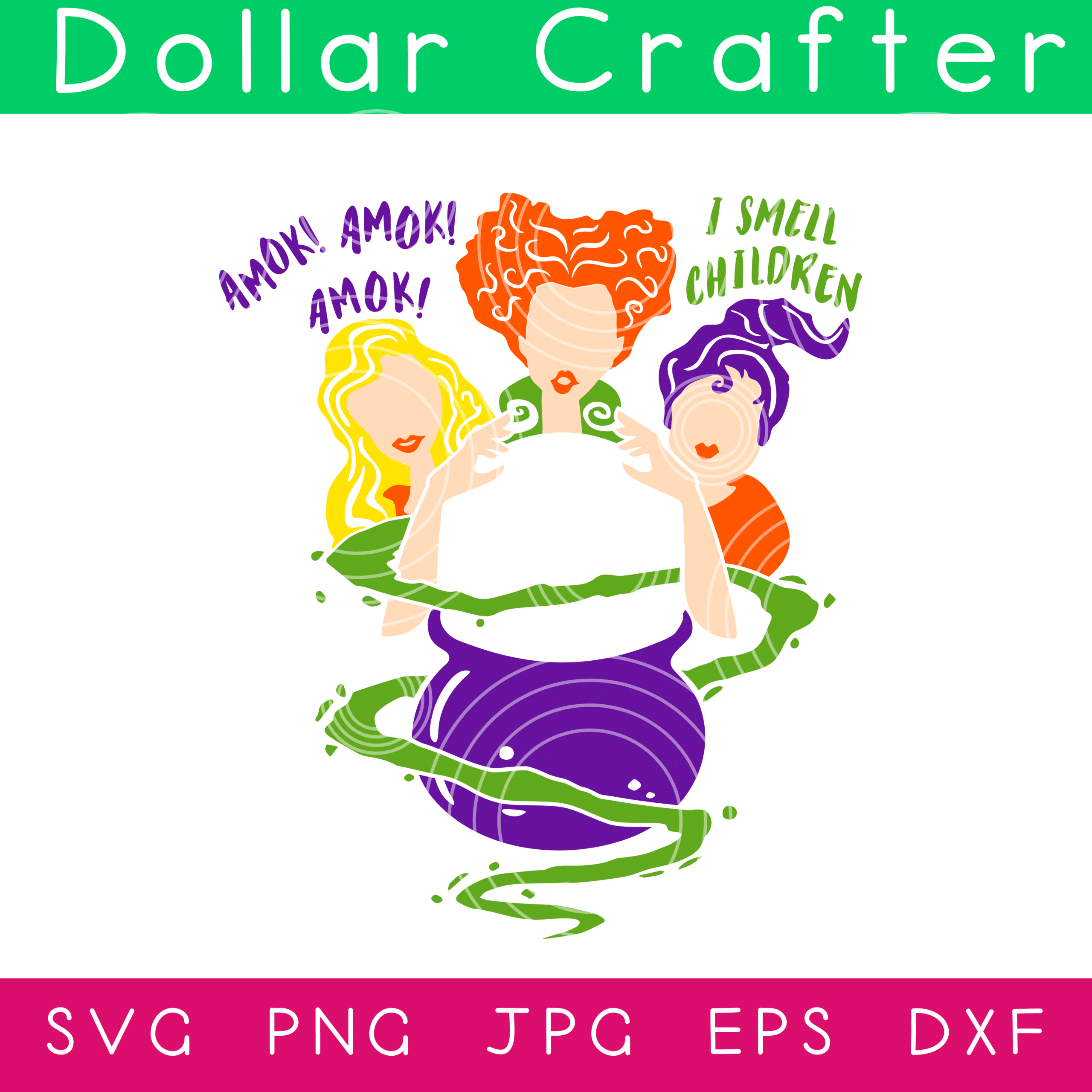 Hocus Pocus Starbucks Cup SVG Cut File Set for Cricut or Silhouette