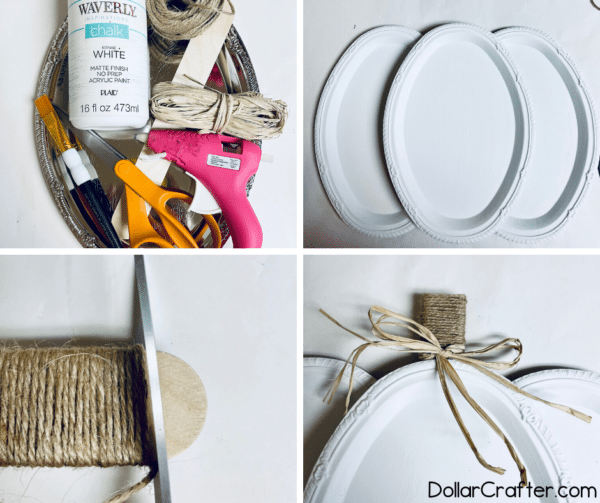 DIY Farmhouse Pumpkin Trays ⋆ Dollar Crafter