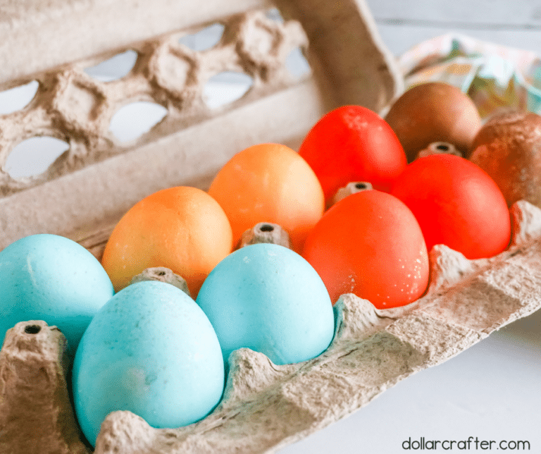 KoolAid Dyed Easter Eggs ⋆ Dollar Crafter