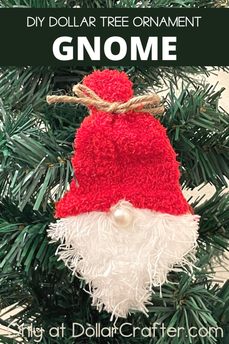 Dollar Tree Gnome Christmas Ornament
